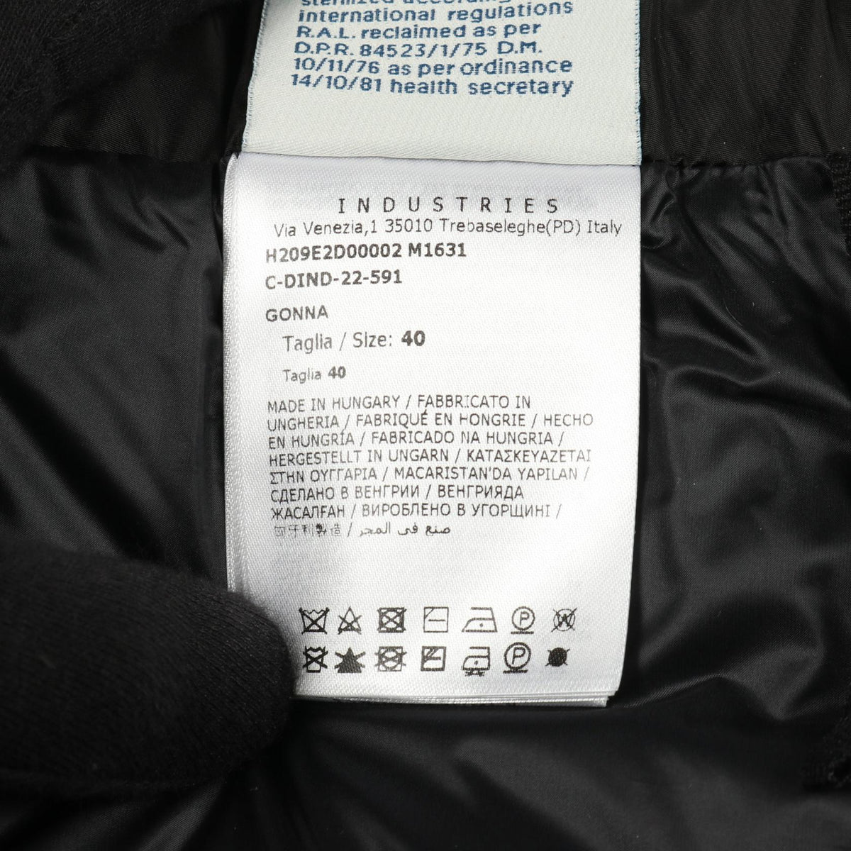 MONCLER GENIUS 1 JW ANDERSON Cotton Skirt Green Size 40