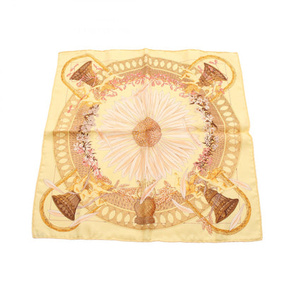 HERMES Petit Carre 45 AMOURS Yellow Multi Scarf