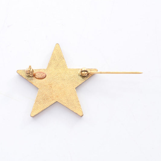 CHANEL Star Coco Mark Brooch Gold-Plated