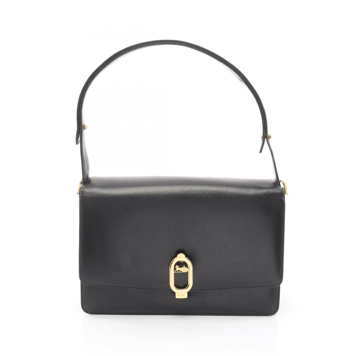 CELINE Leather Shoulder Bag Black