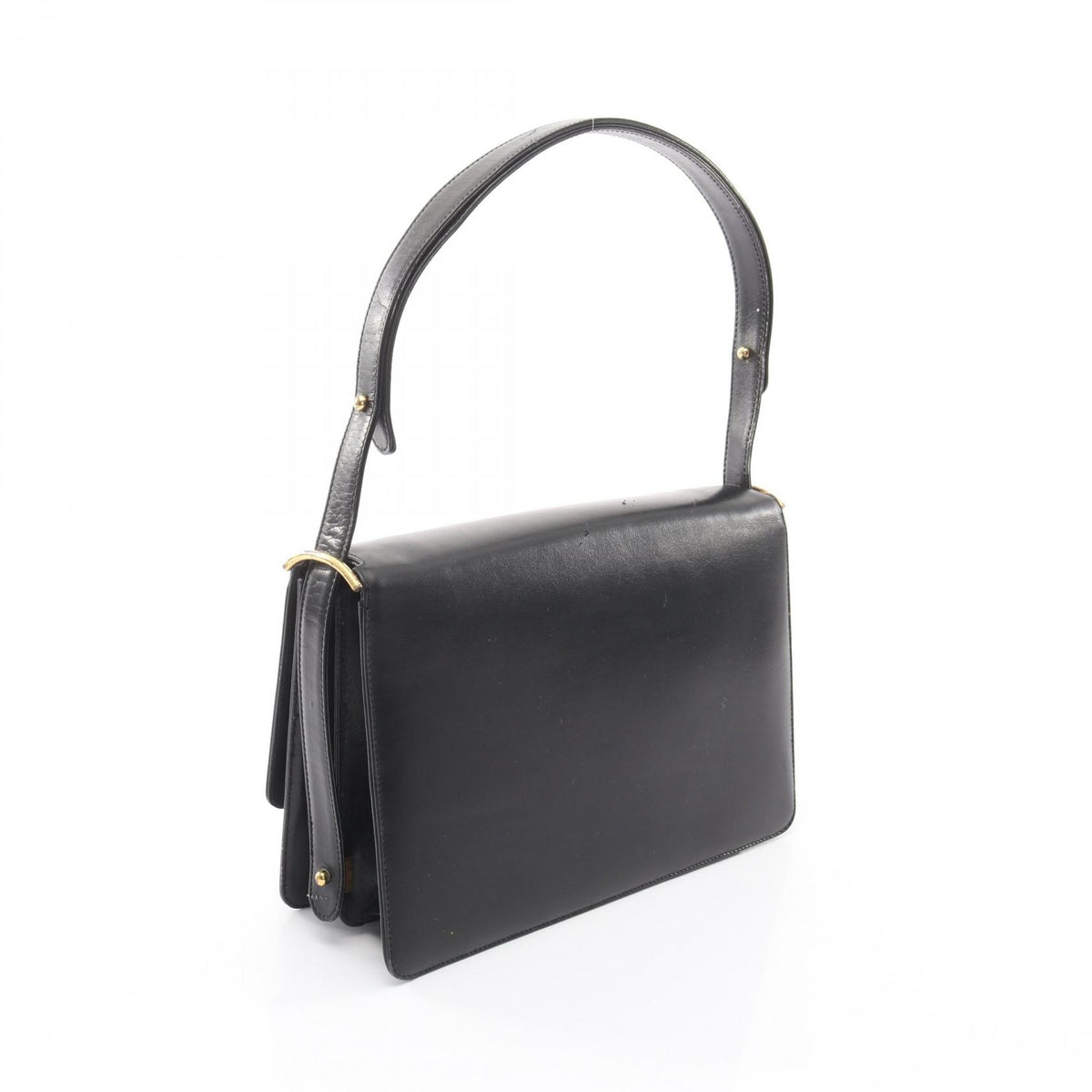 CELINE Leather Shoulder Bag Black