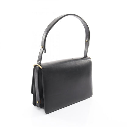 CELINE Leather Shoulder Bag Black