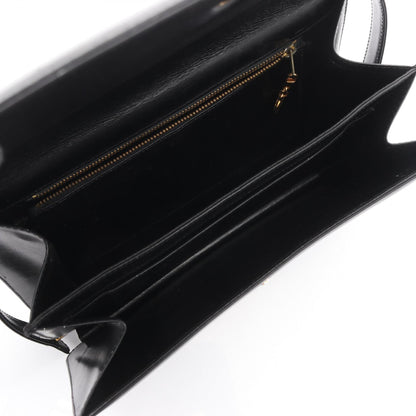 CELINE Leather Shoulder Bag Black