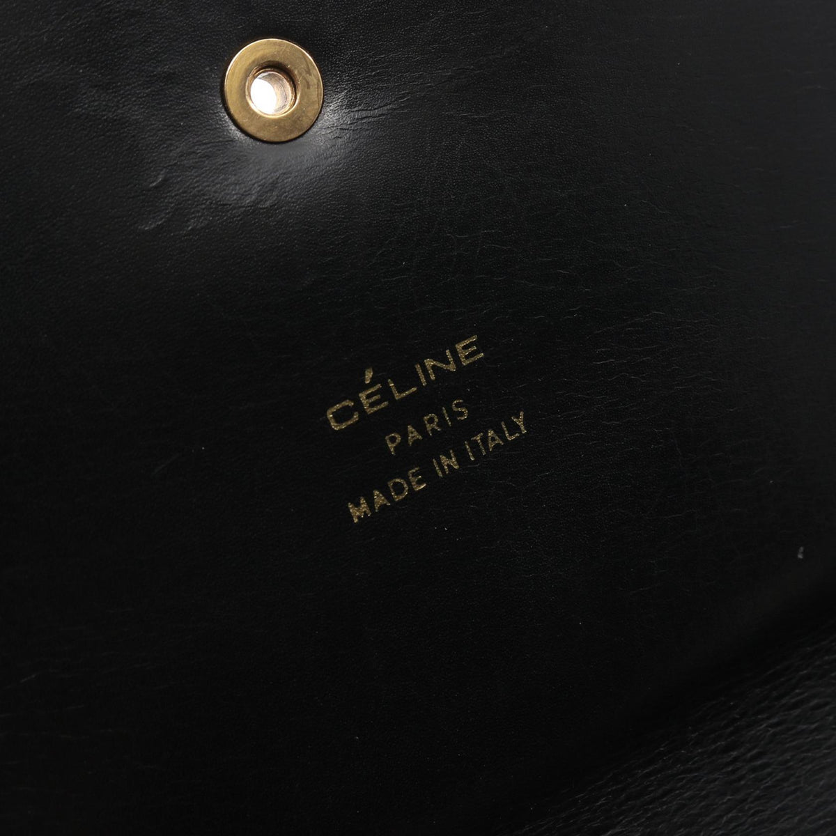 CELINE Leather Shoulder Bag Black