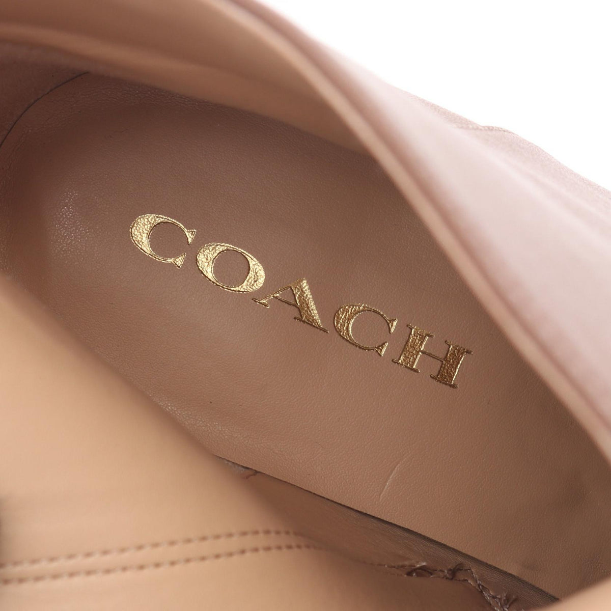 COACH Shana Leather Bootie Boots Brown Size US 8