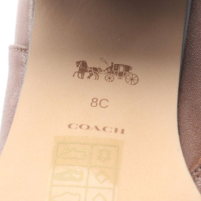 COACH Shana Leather Bootie Boots Brown Size US 8
