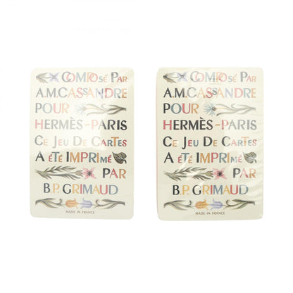 HERMES Playing Card Set Multi Paper
