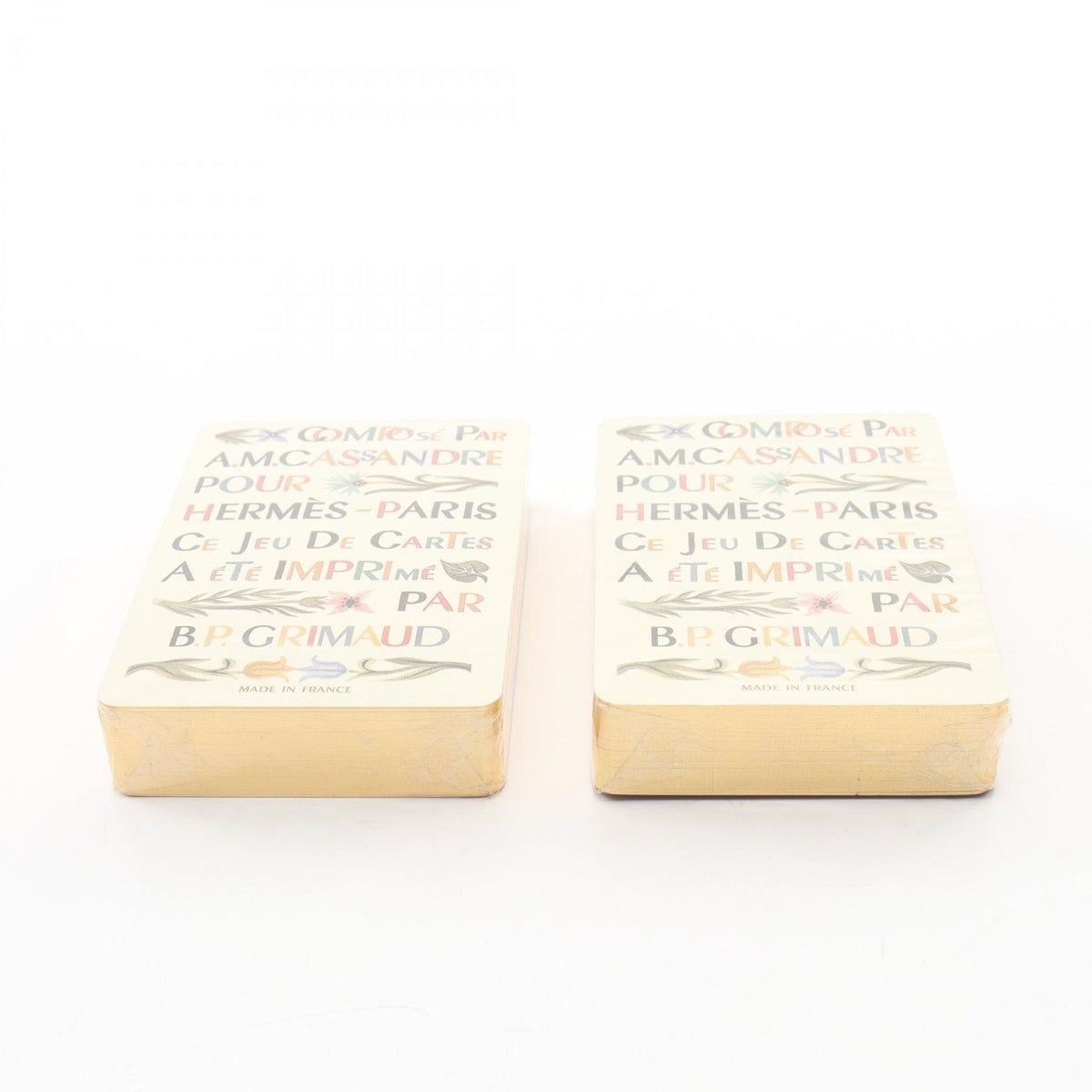 HERMES Playing Card Set Multi Paper