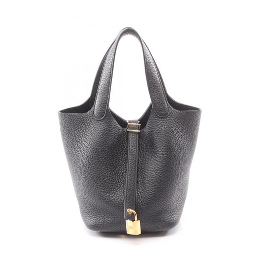 HERMES Picotin Lock PM Black Handle Bag