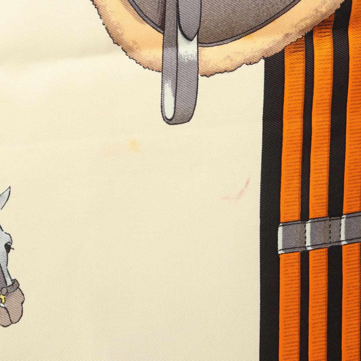 HERMES Carre 90 Jumping Silk Scarf Brown