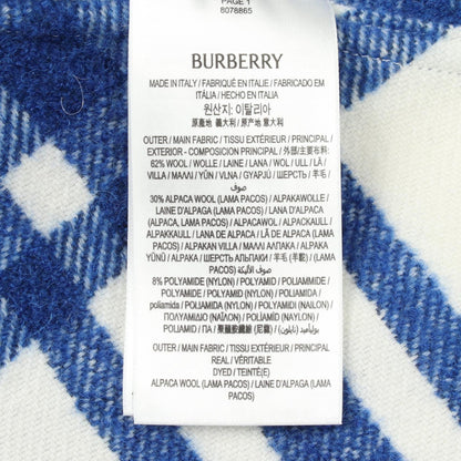 BURBERRY Wool Check Long Sleeve Shirt Size M
