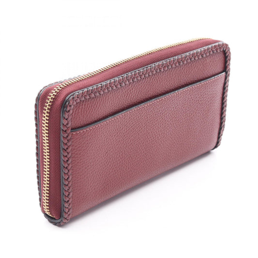 COACH Accordion Zip Around Wallet Bordeaux
