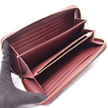 COACH Accordion Zip Around Wallet Bordeaux