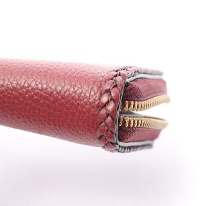 COACH Accordion Zip Around Wallet Bordeaux