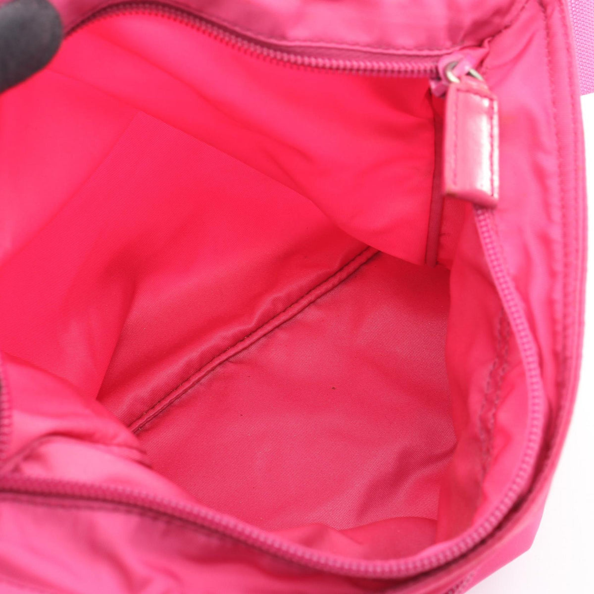 PRADA Vela Sport Nylon Leather Bag Pink