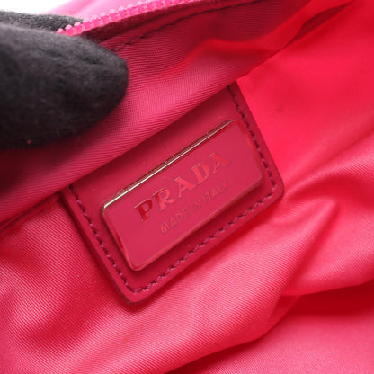 PRADA Vela Sport Nylon Leather Bag Pink