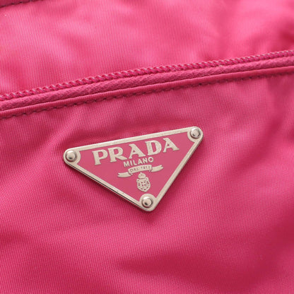 PRADA Vela Sport Nylon Leather Bag Pink