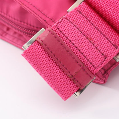 PRADA Vela Sport Nylon Leather Bag Pink