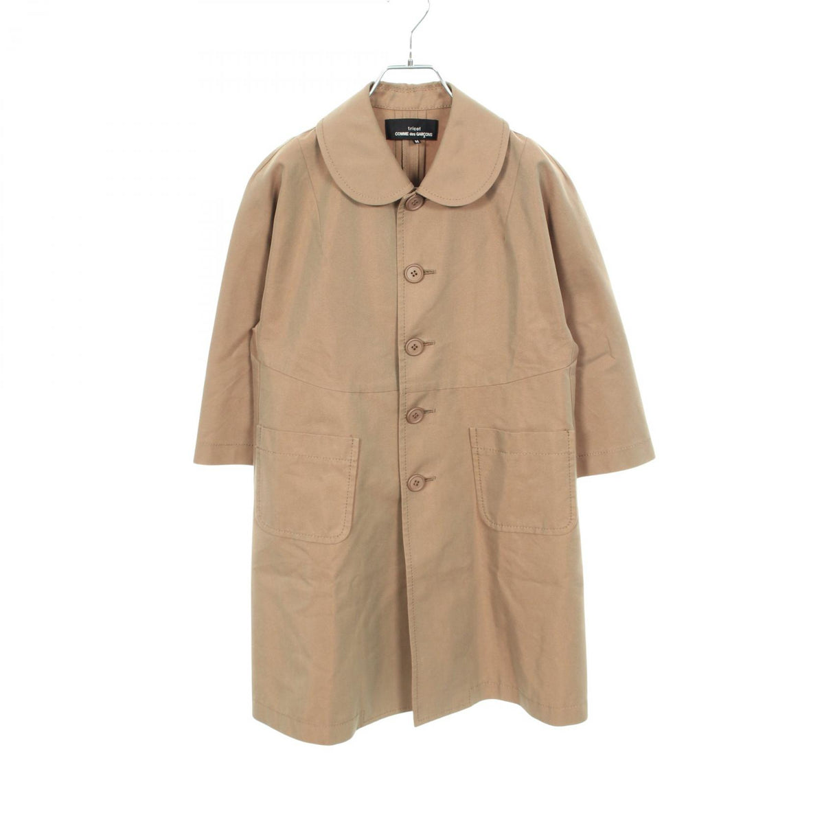 COMME des GARCONS Round Collar Half Sleeve Coat Size M