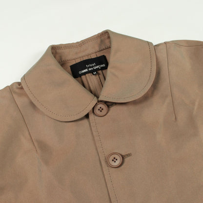 COMME des GARCONS Round Collar Half Sleeve Coat Size M