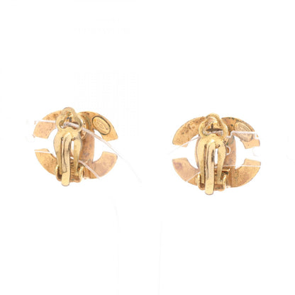 CHANEL 99P Coco Mark Gold Earrings Gold