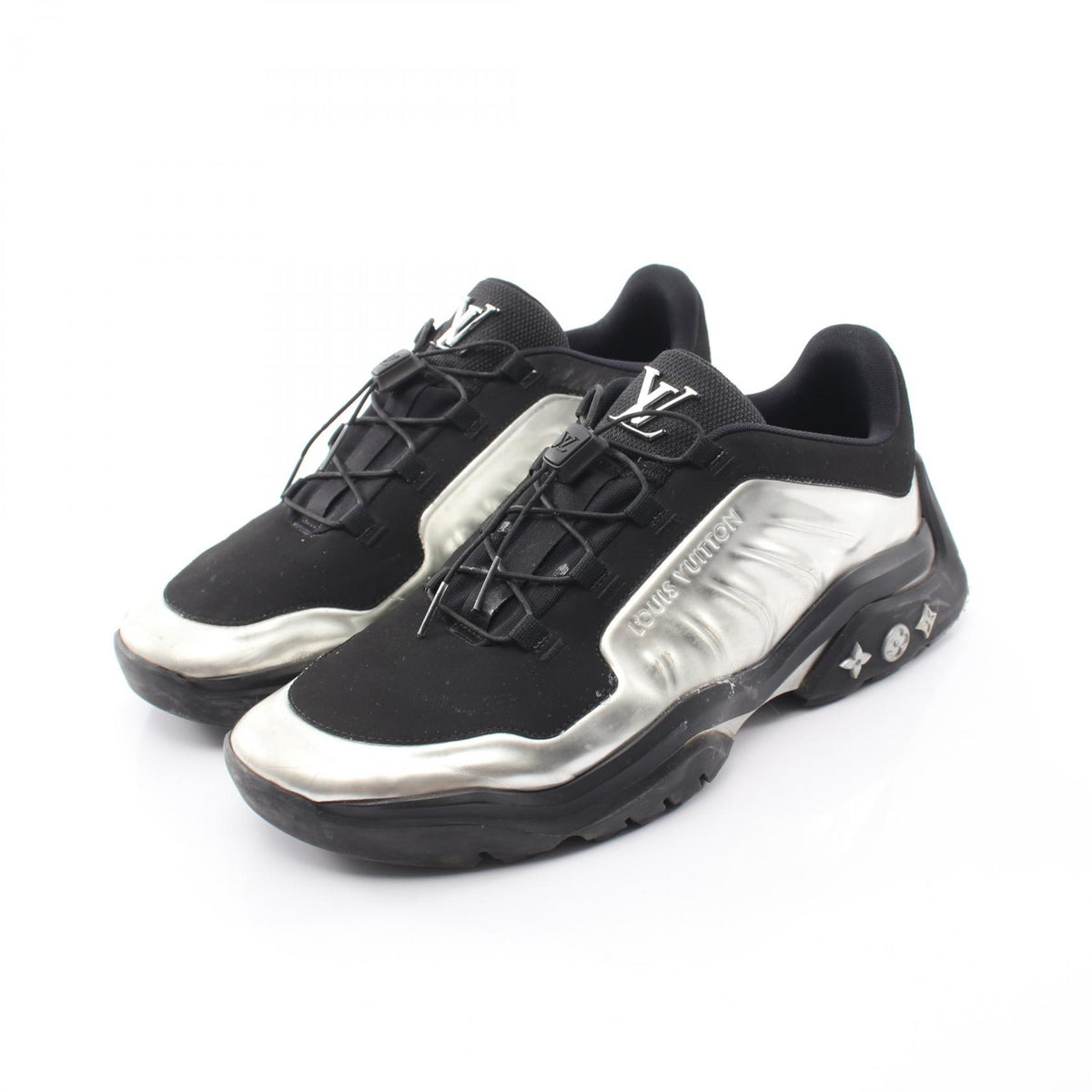 LOUIS VUITTON Millennium Line Sneakers Black Size UK 9