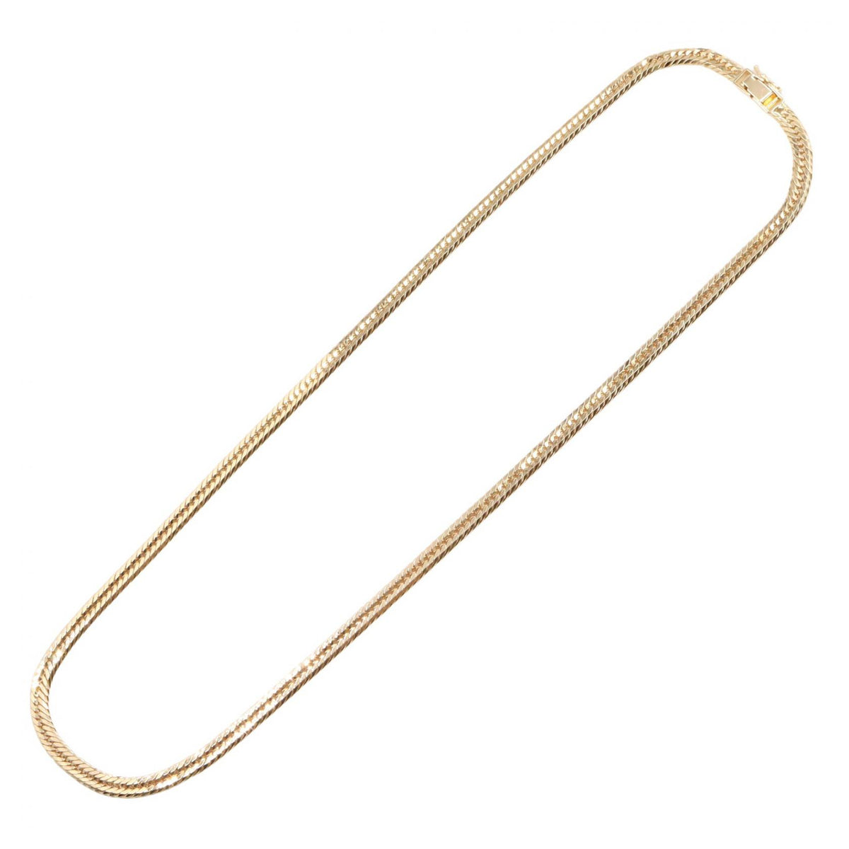 JEWELRY K18 Yellow Gold 12-Sided Curb Chain Necklace