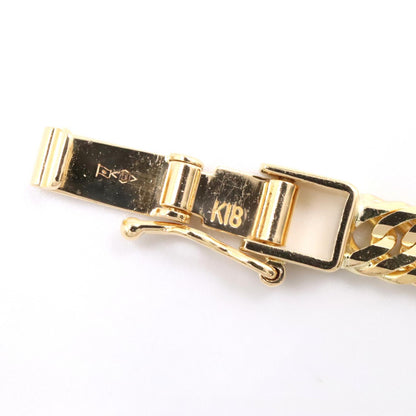 JEWELRY K18 Yellow Gold 12-Sided Curb Chain Necklace