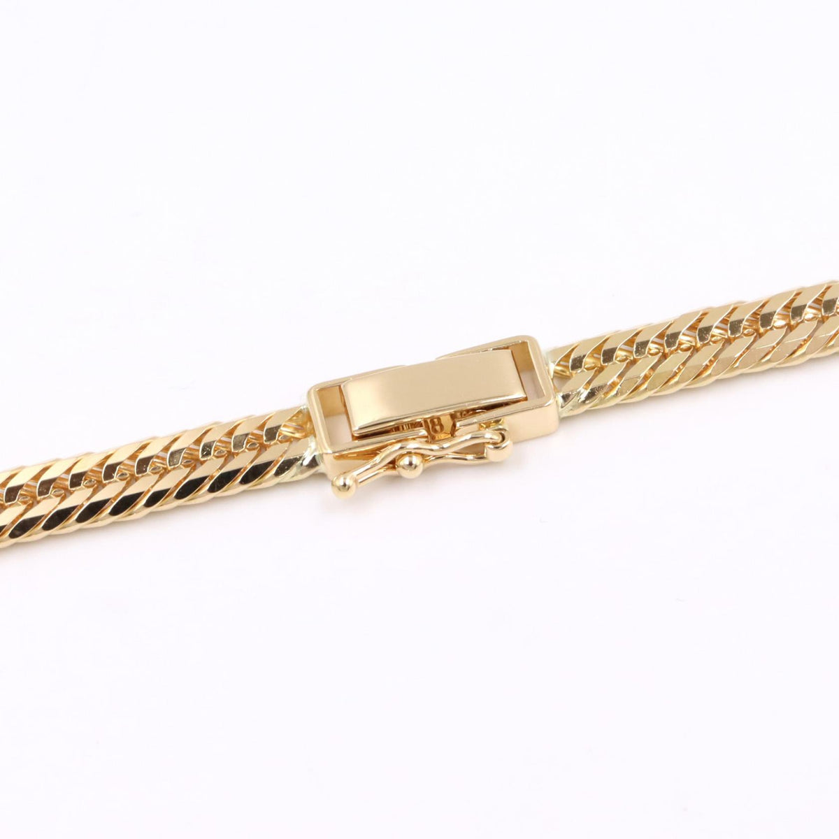 JEWELRY K18 Yellow Gold 12-Sided Curb Chain Necklace