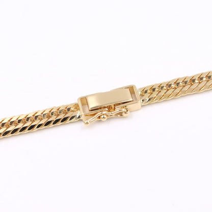 JEWELRY K18 Yellow Gold 12-Sided Curb Chain Necklace