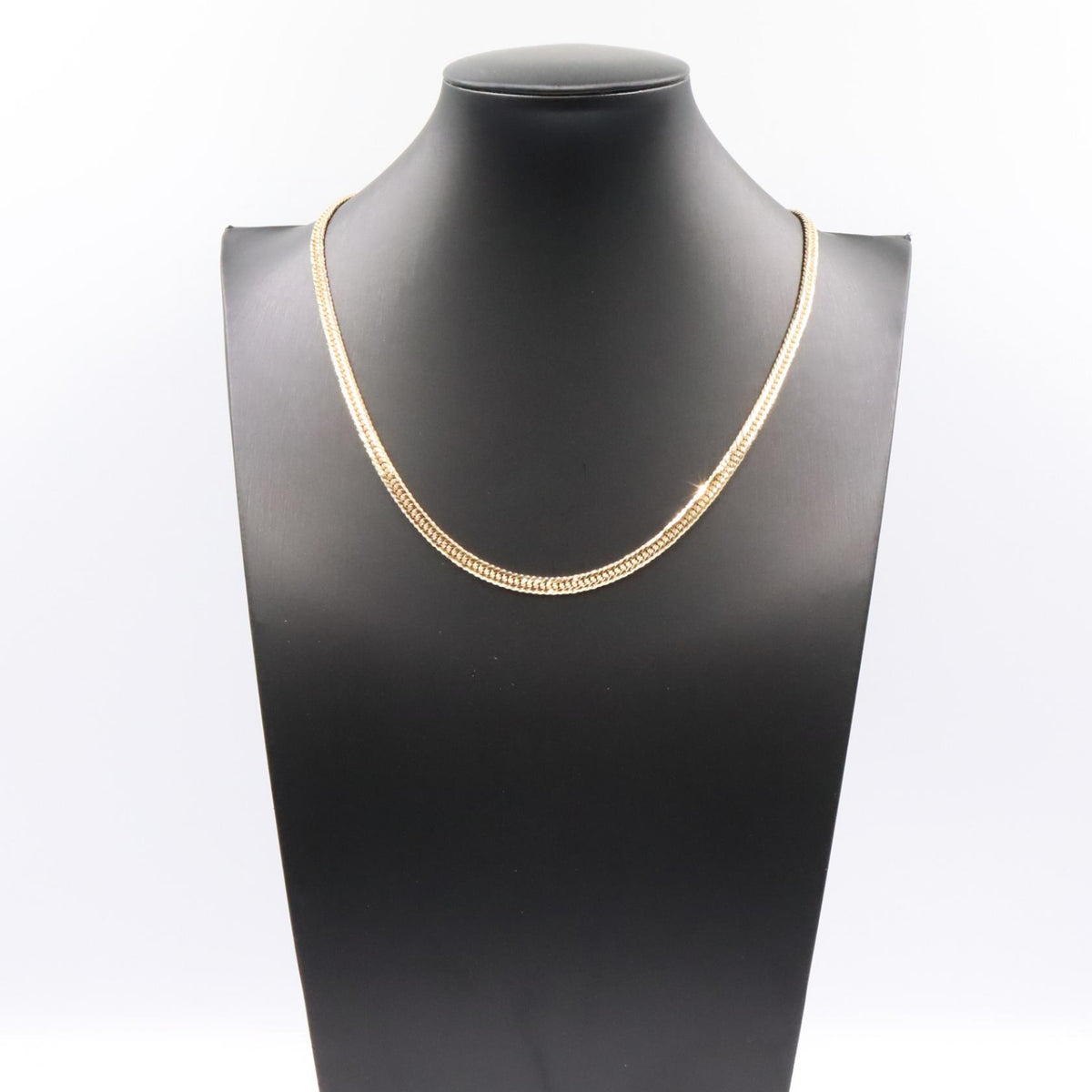 JEWELRY K18 Yellow Gold 12-Sided Curb Chain Necklace