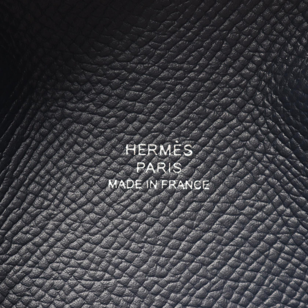 HERMES Calvi Veau Epsom Leather Bleu Nuit Coin Case