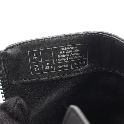 Dr.Martens Magdalena Short Leather Boots Black Size UK 6