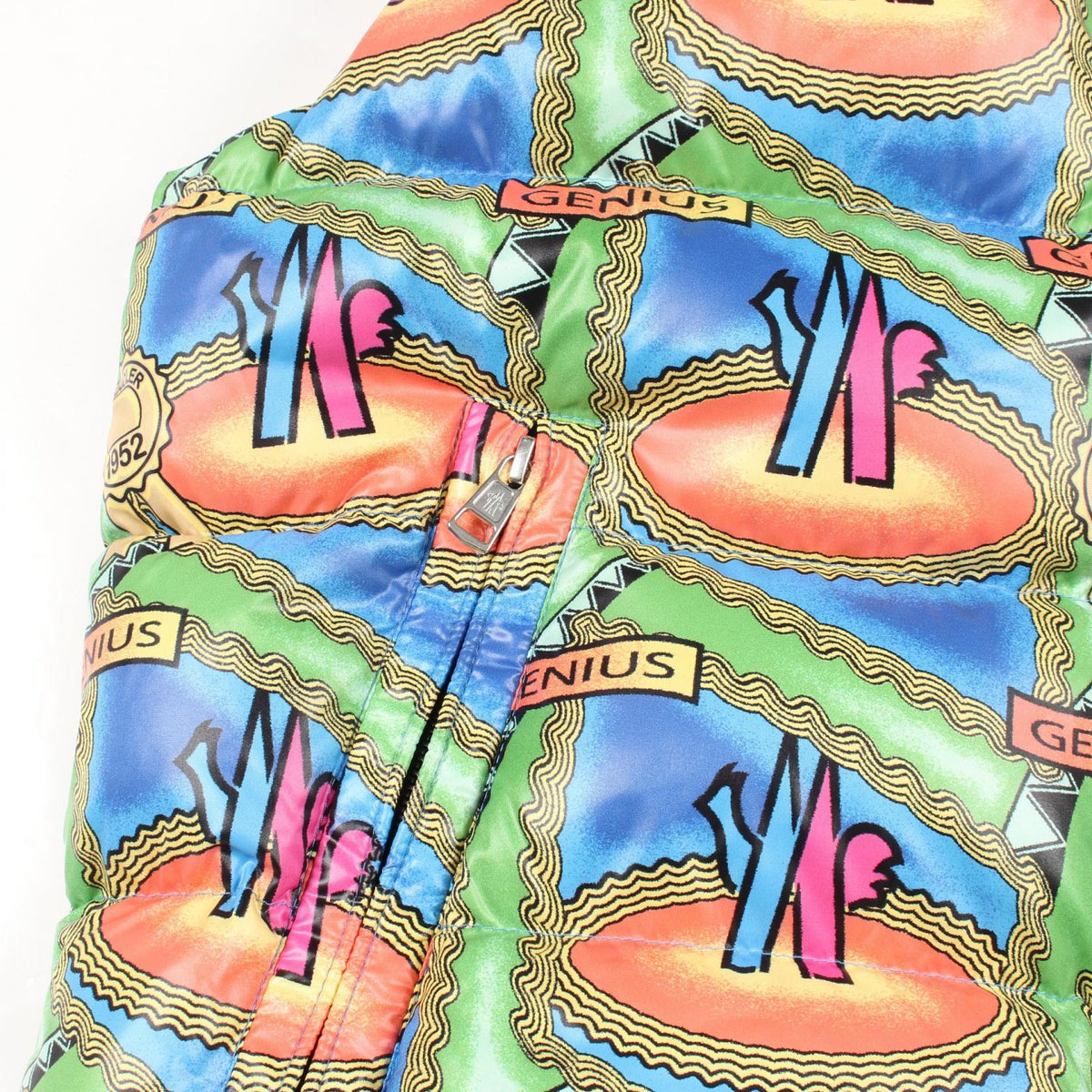MONCLER GENIUS 2 1952 All-Over Pattern Down Vest Size 2