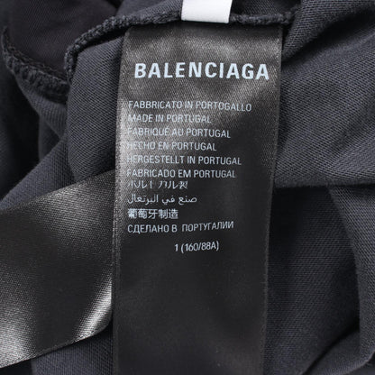 BALENCIAGA Faux Layered Distressed Hooded Dress Size 1