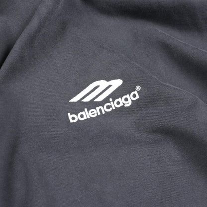 BALENCIAGA Faux Layered Distressed Hooded Dress Size 1