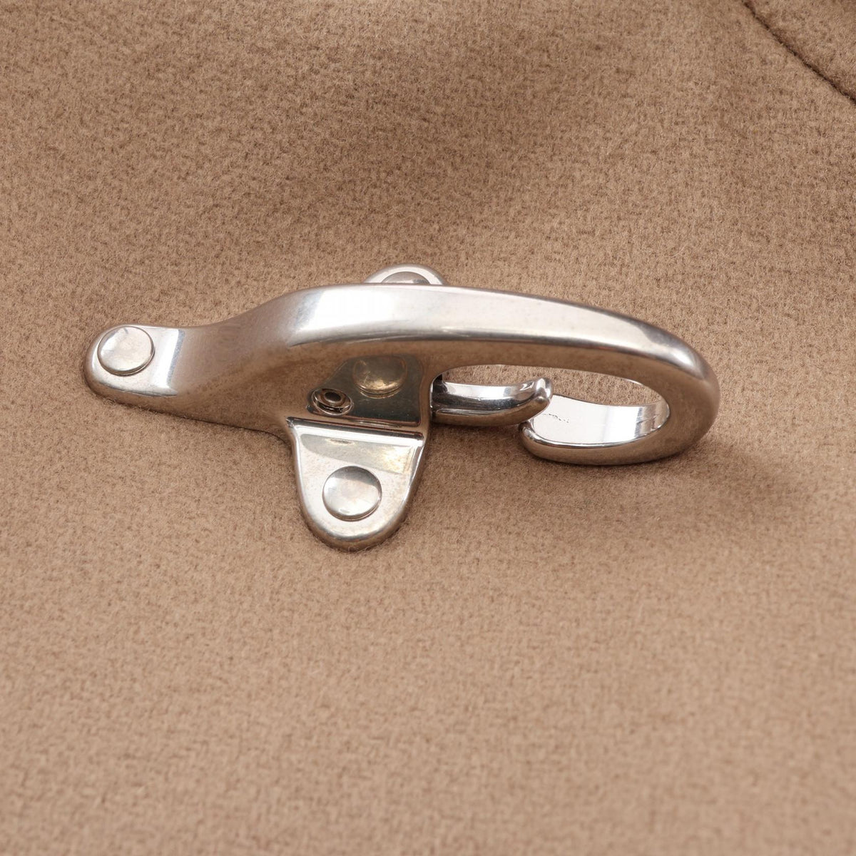 HERMES Wool Leather Light Jacket Beige Size 50