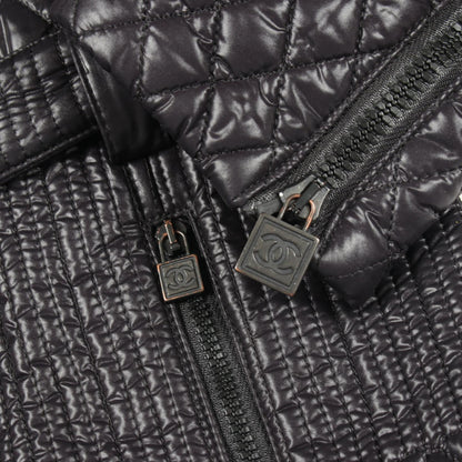 CHANEL Sports Line Nylon Coat Blue Size 38