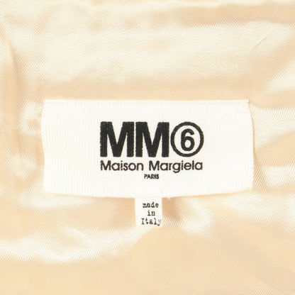 MM6 Boa Rider Jacket Ivory Polyester Size 38
