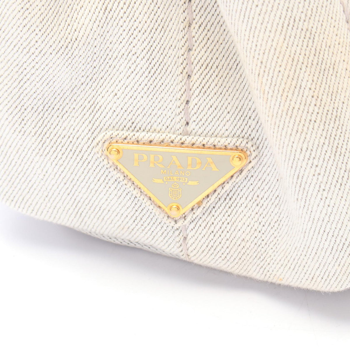 PRADA DENIM CANAPA Canapa Denim Tote Bag