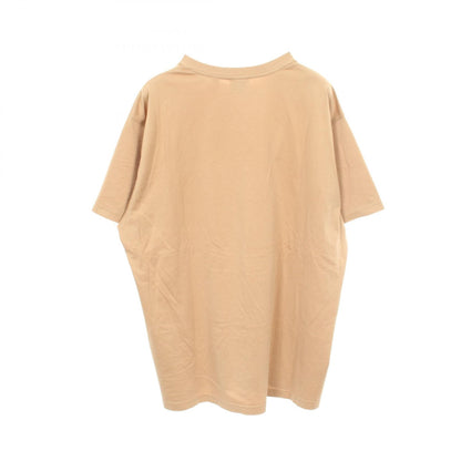BURBERRY Logo Embroidered T-Shirt Beige Size L