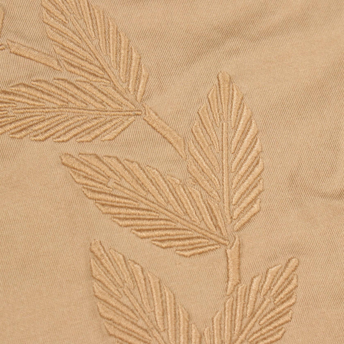BURBERRY Logo Embroidered T-Shirt Beige Size L