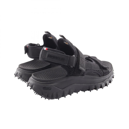 MONCLER TRAILGRIP VELA Nylon Sandals Black Size 38