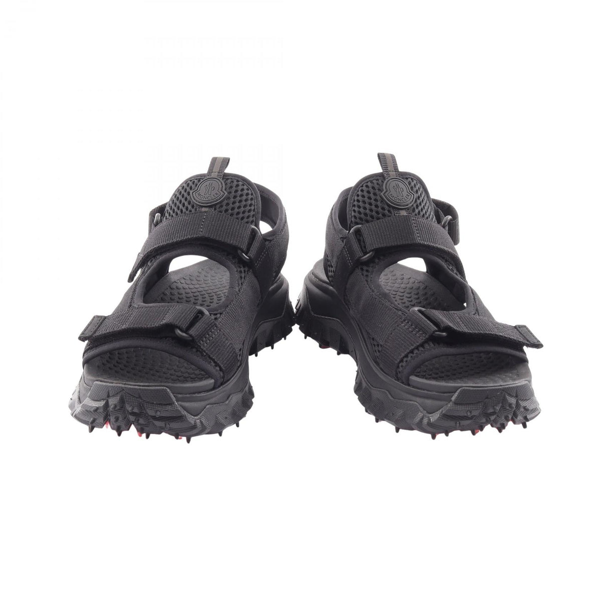 MONCLER TRAILGRIP VELA Nylon Sandals Black Size 38
