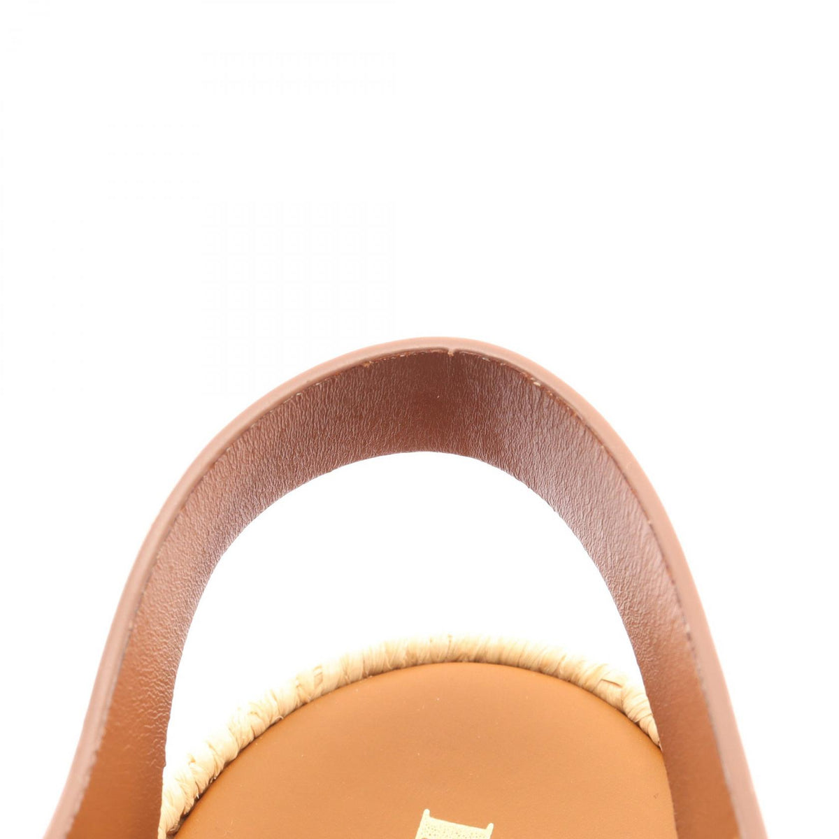 PRADA Leather Raffia Sandals Size 37