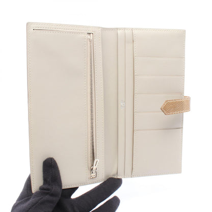 HERMES Bearn Classic Lizard Bi-fold Wallet