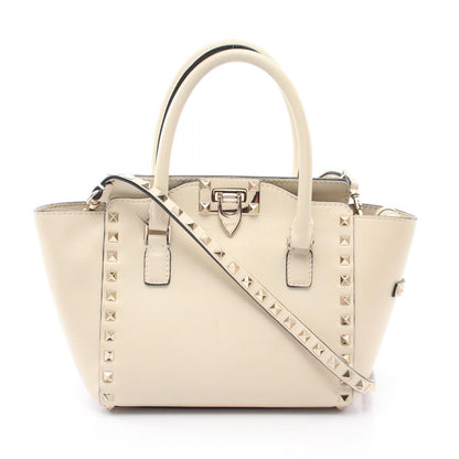 Valentino Rockstud 2-Way Leather Handbag