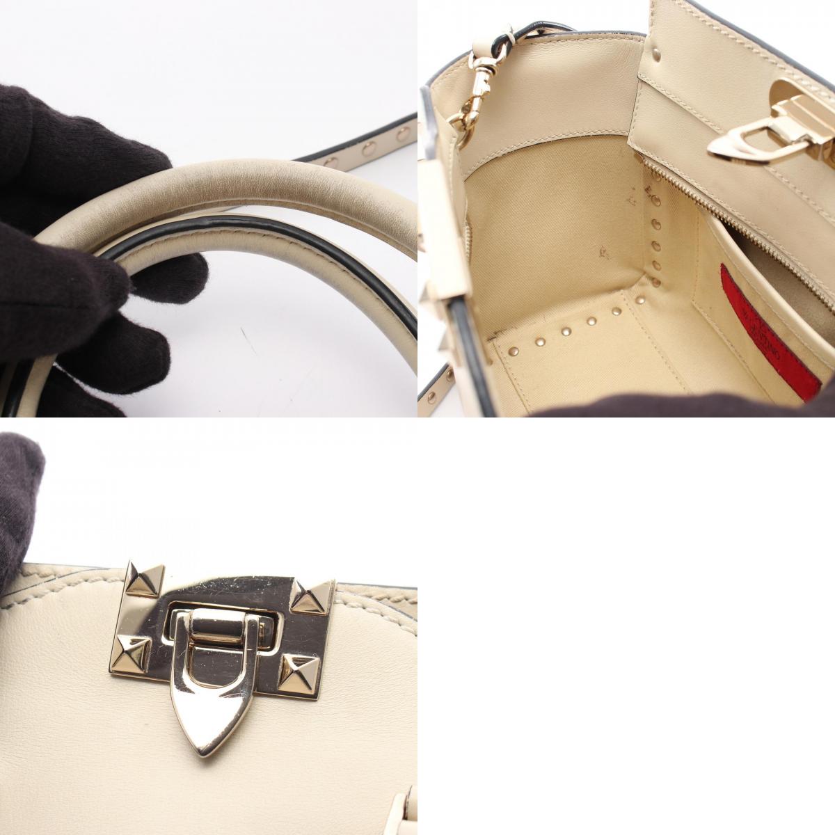 Valentino Rockstud 2-Way Leather Handbag
