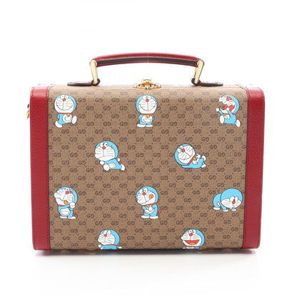 GUCCI Doraemon Beauty Case Handbag Beige