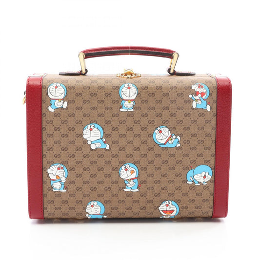 GUCCI Doraemon Beauty Case Handbag Beige